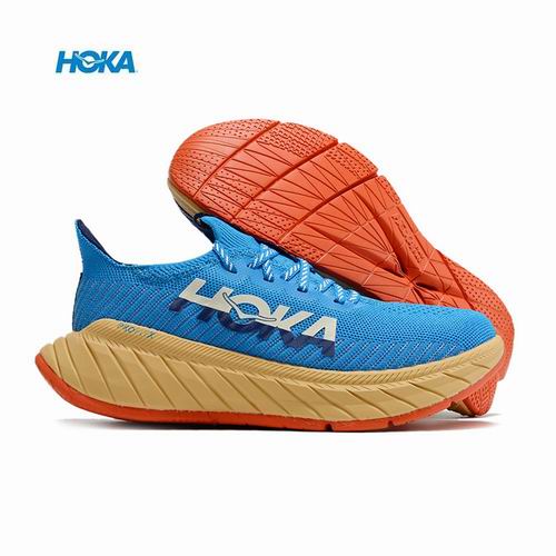 Cheap Hoka Carbon X 3 Men Women Running Shoes Blue Red-06 - Click Image to Close